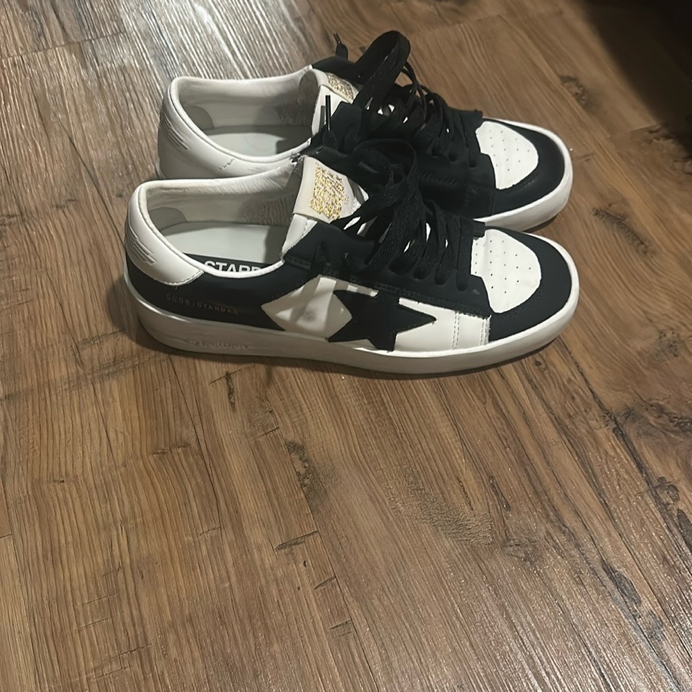 Black and White Stardan Sneakers